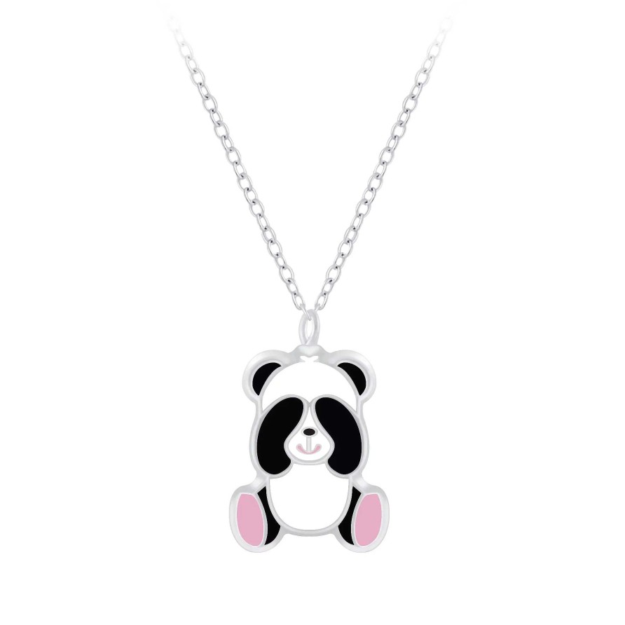 Kids Collectie WeLoveSilver | Zilveren Ketting Met Hanger, Panda