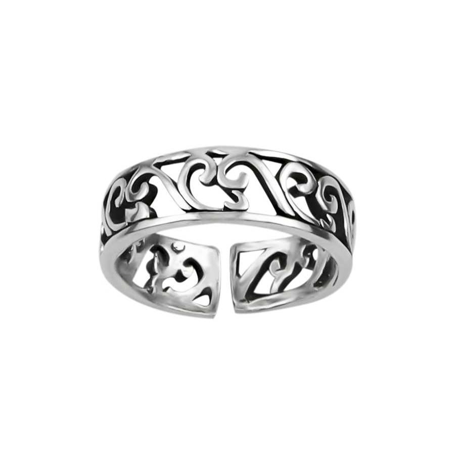 Ringen WeLoveSilver | Zilveren Teenring, Opengewerkt