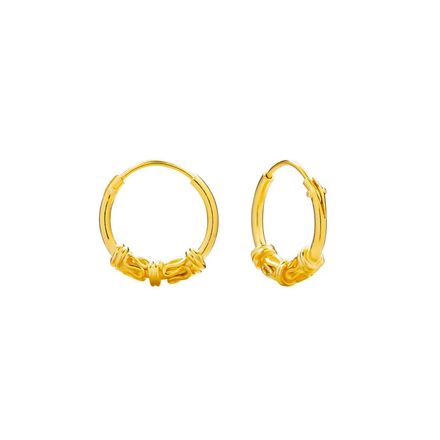 Oorbellen WeLoveSilver | Gold Plated Bali Hoops, Slingertjes En Spiraalvormen