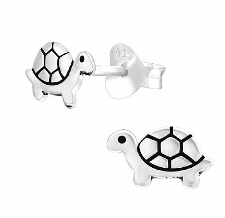 Kids Collectie WeLoveSilver | Zilveren Oorstekers, Schildpad