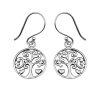 Oorbellen WeLoveSilver | Zilveren Oorhangers, Tree Of Life Met Hartjes