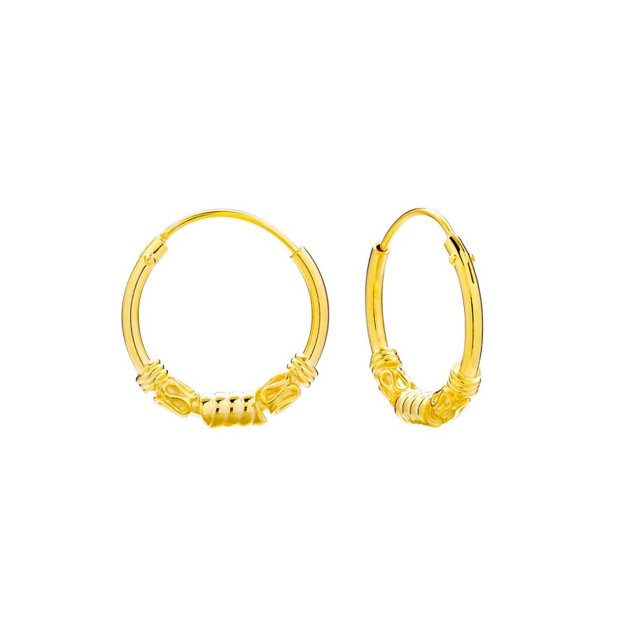 Oorbellen WeLoveSilver | Gold Plated Bali Hoops, Spiralen En Slingertjes