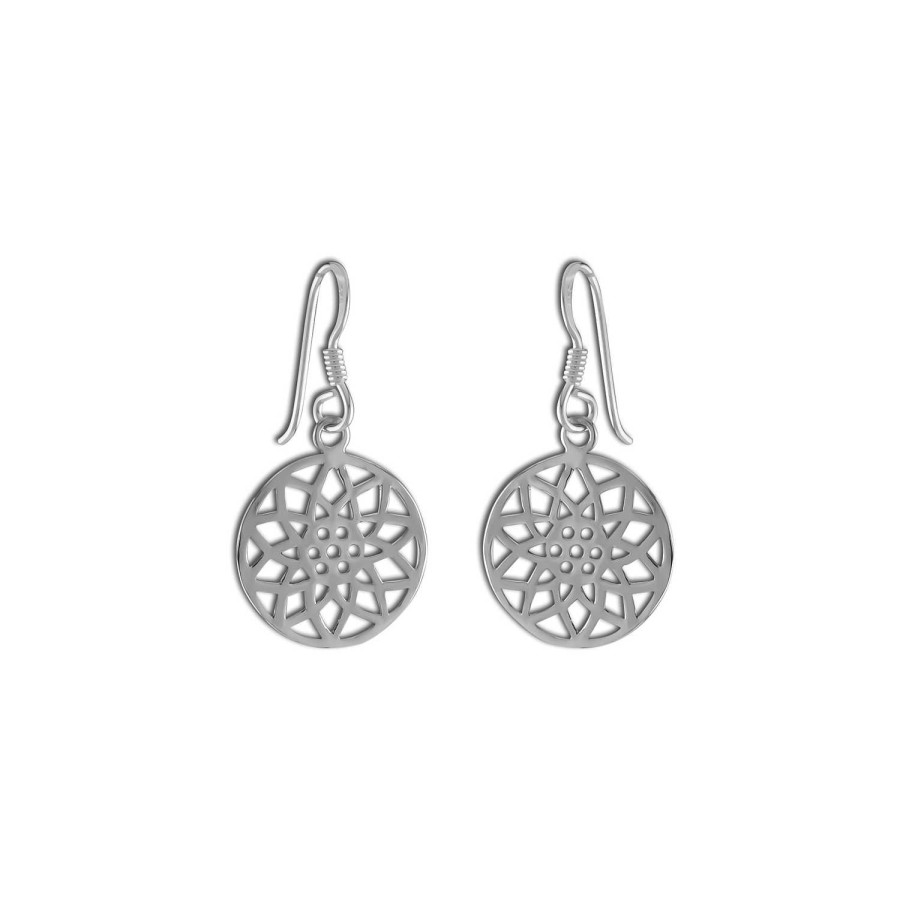 Oorbellen WeLoveSilver | Zilveren Oorhangers, Mandala