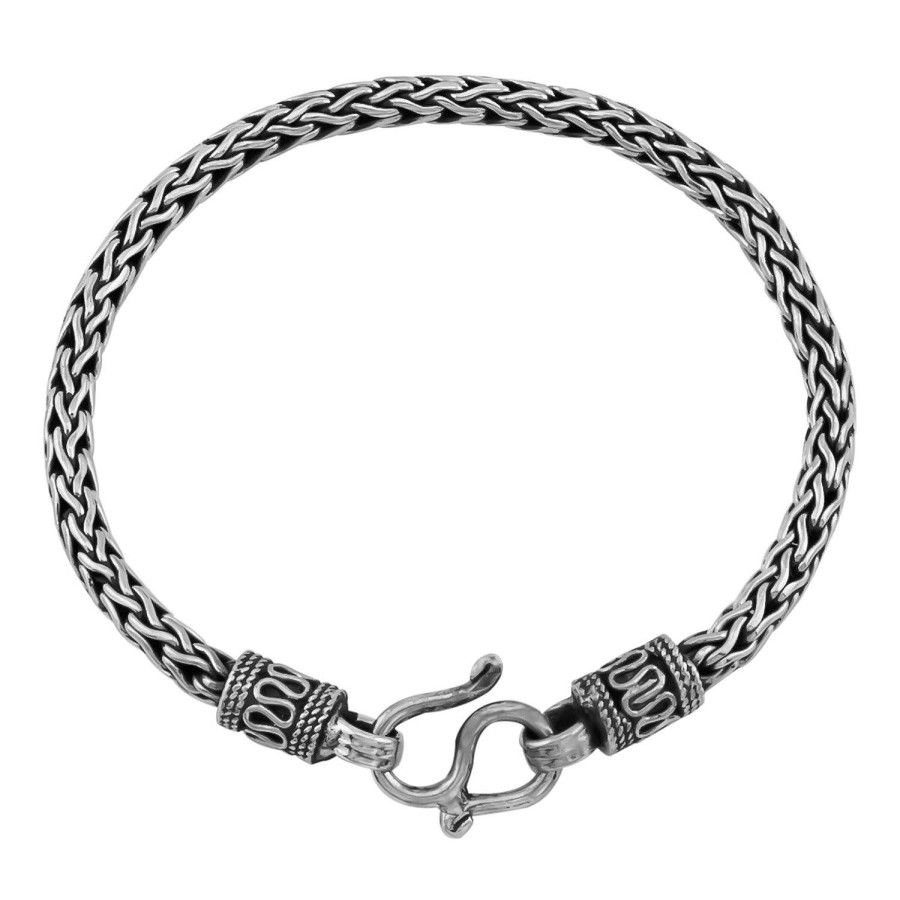 Armbanden WeLoveSilver | Zilveren Armband, Gevlochten Schakels Met Bijzondere Sluiting